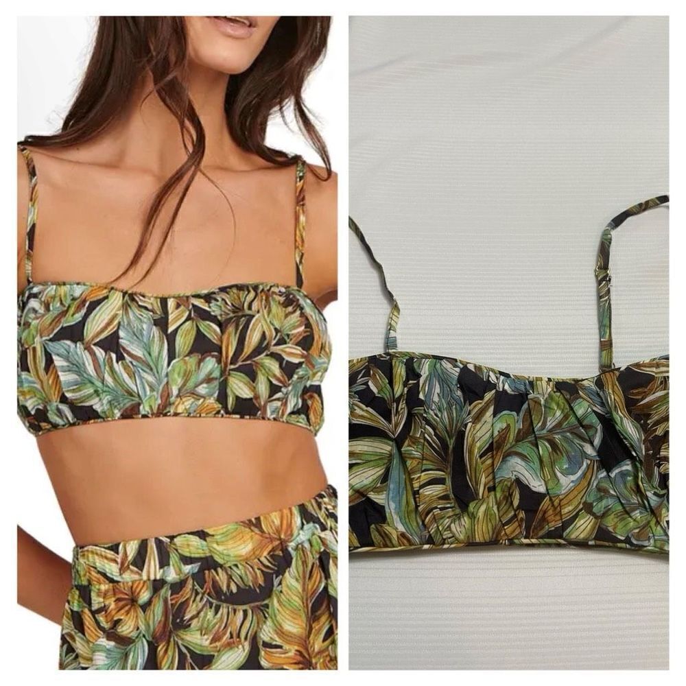 Charlie Holiday Willow Top Palm Top Size Small New